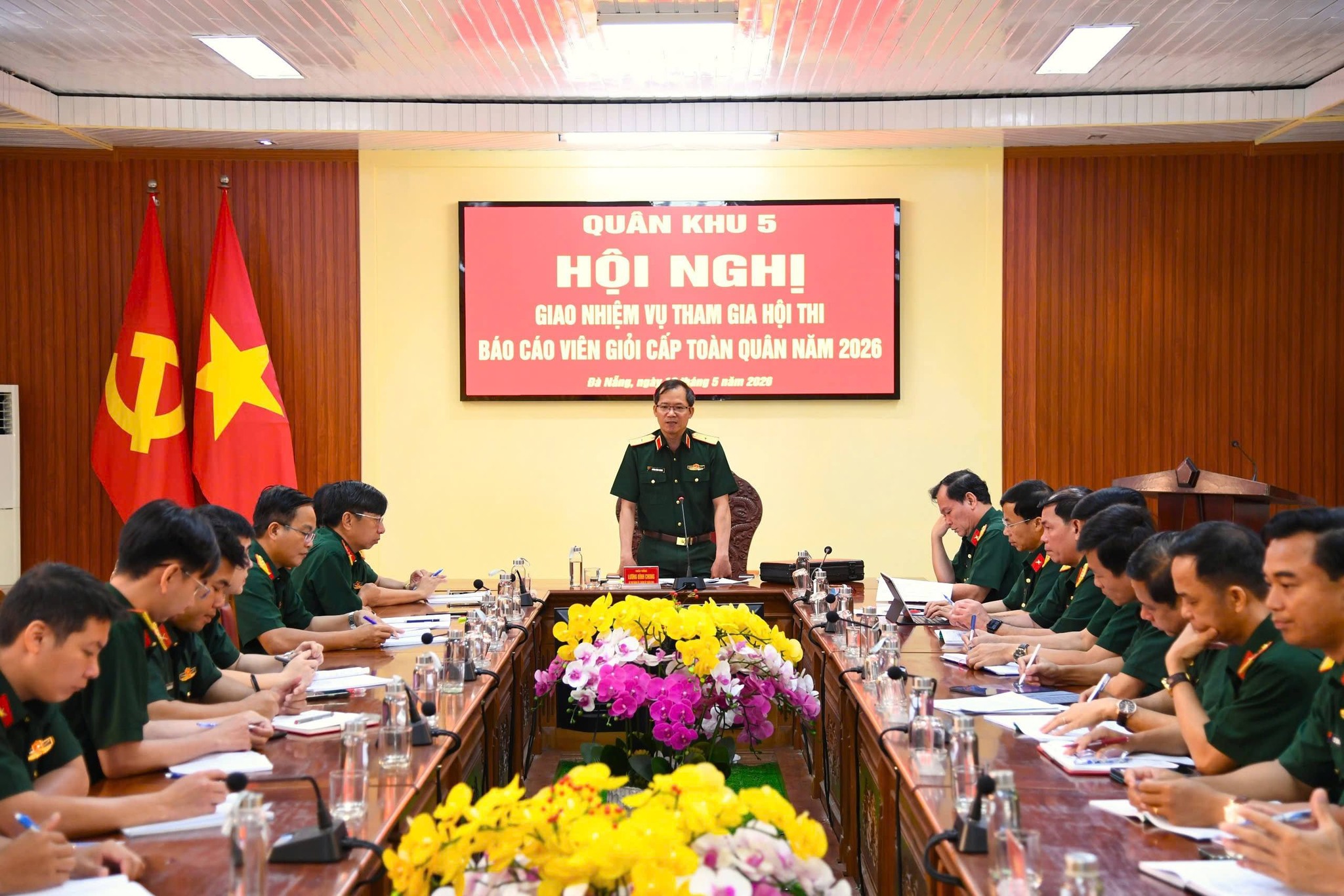GIAO NHIỆM VỤ THAM GIA HỘI THI BÁO CÁO VIÊN GIỎI CẤP TOÀN QUÂN NĂM 2026